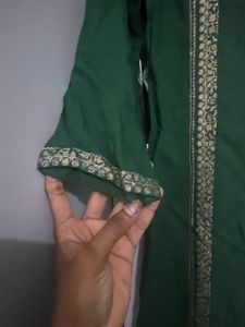 Green Embroidered Kurti
