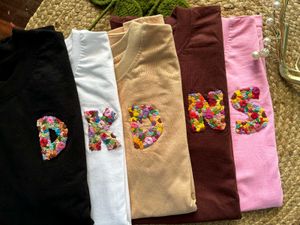 Embroidered Initial Tee