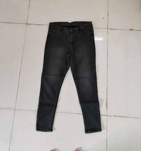 Faded Black Jeans For Women