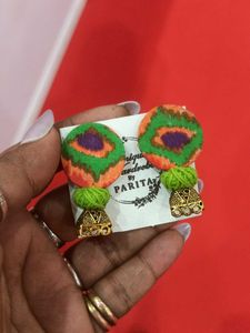 Fabric &amp; Jhumka Earrings