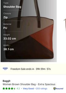 Baggit Brown Shoulder Bag