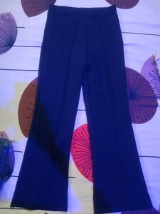 Regular Fit Women Black Trousers