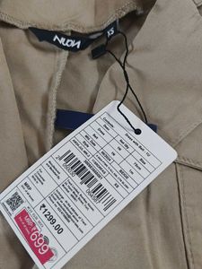 Khaki Sleeveless Trench Vest