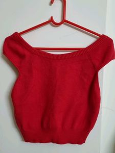 Red Crop Top