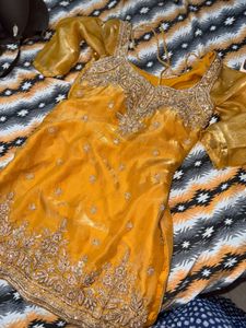 yellow heavy design sharara
