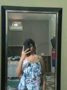 Floral Ruffle Tank Top