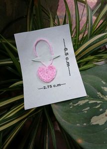 Combo Of Two Cute Heart Croshet Keychain