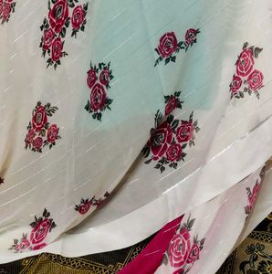 Elegant Floral Saree
