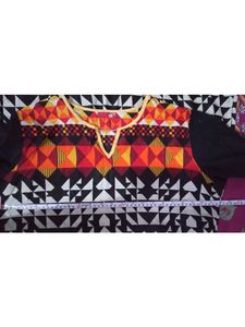 Beautiful Geometric Design Kurti:- Length- 84 Cm &amp; Bust Size- 112 Cm