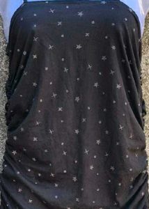 BLACK RUCHED