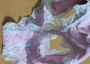 Lace Trim Thong Set. Size- Large Can Be Worn