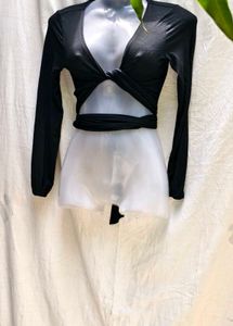 SHEIN SEXY WRAP TOP