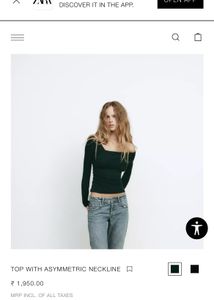 Stunning Zara Off Shoulder Top