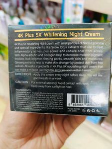 4K Plus 5X Whitening Night Cream