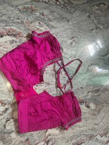 Pink Lehanga With Two Blouses