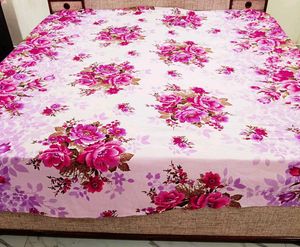 🛑 Beautiful  Double Bedsheet&amp; Pillow Coverwith🎁