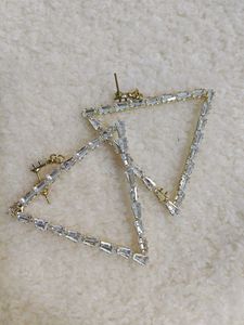 Triangle Crystal Earrings
