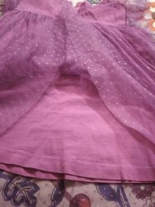 Purple Frock For Baby Girl