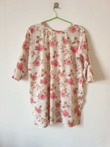 Floral Print Tunic Top