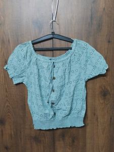 Women Sea Green Top