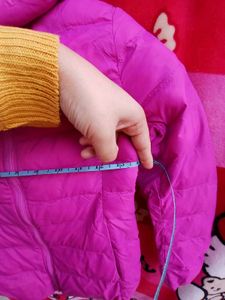 Pink Padded downfeather jacket