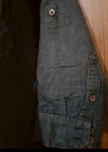 BARE Black Denim Tunic Shirt