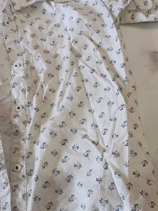 Patterned White Shirt