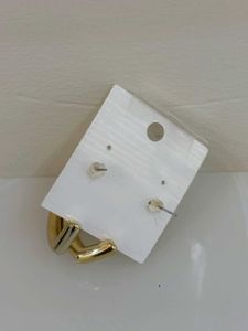 Gold Heart Hoop Earrings