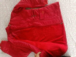 Red Puffer Jacket - Women&#39;s