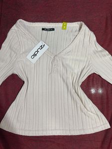 Zudio Ribbed Top with Tag