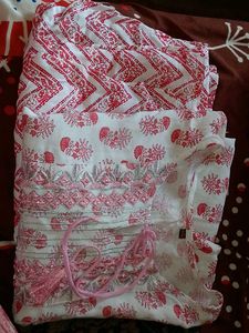 Pink Floral Kurta Set