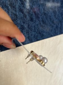 Rose Pearl Earring Stud