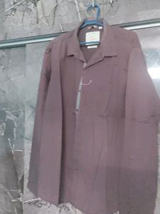 Brown Cotton Shirt