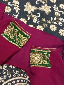 Elegant Ethnic Saree With Belous