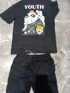 Panda Graphic Tee &amp; Shorts Set