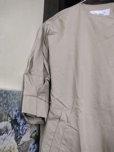 Khaki Cotton Jacket For Women