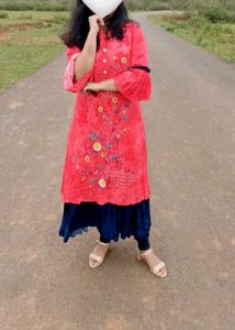 Elegant Floral Print Kurta For Festives ‼️‼️