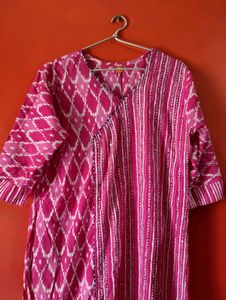 Pink Diamond Print Kurti