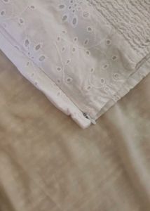 Eyelet Puff Sleeve Crop Top