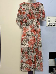 Pintrest Floral Print Maxi Dress