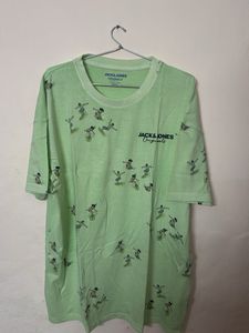 Jack & Jones Green Graphic Tee