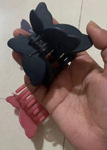 Set Of 3 Claw Clips For Hair Butterfly 🦋