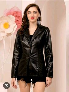 Faux Leather Jacket|Coat|goth|korean