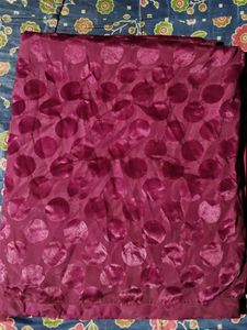 Burgundy Polka Dot Velvet Fabric
