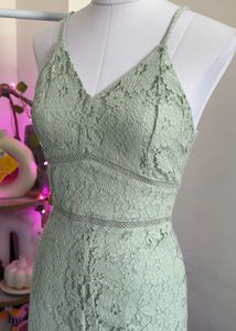 Sage Green Lace Dress