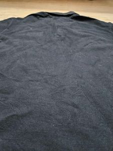 FILA Black Polo Shirt With Embroidery Work On Logo
