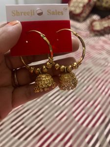 Very Beautiful Golden Jhumke