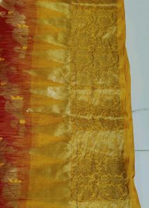 Elegant Red &amp; Gold Sari
