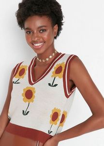 Sunflower Knit Vest