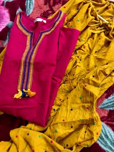 Straight Kurta And Patiyala Set